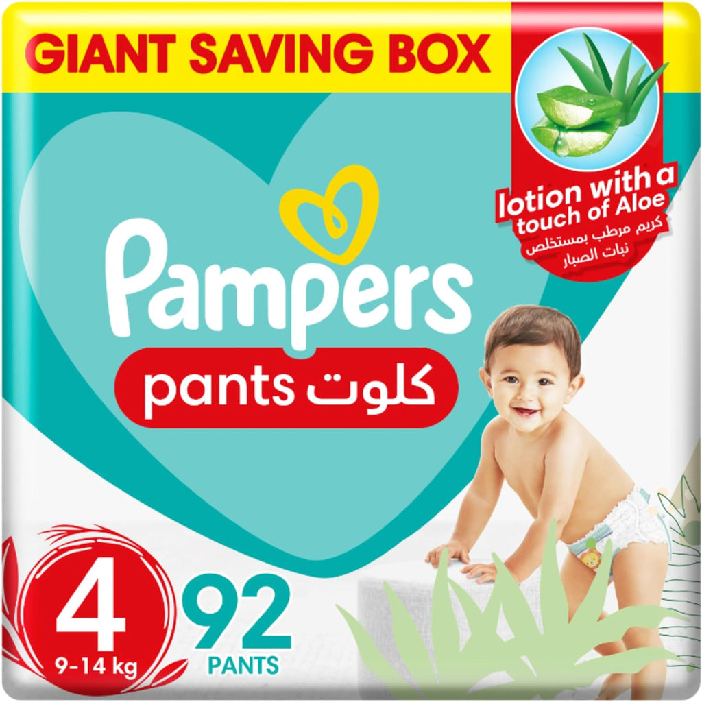 Pampers Baby-Dry Pants Diapers with Aloe Vera Lotion, 360 Fit & up to –  ZaraBOX